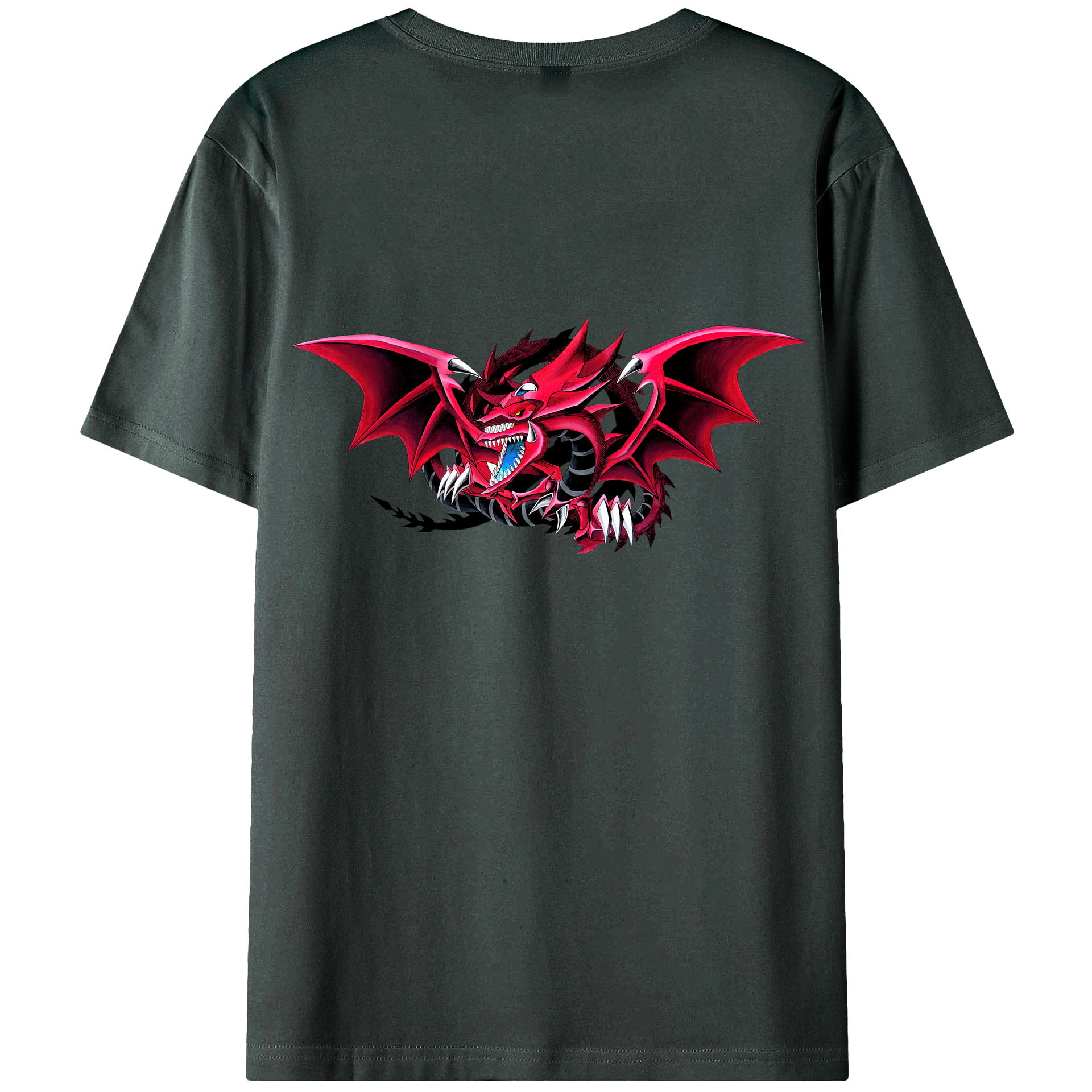 （画像用） 遊☆戯☆王 Yu-Gi-Oh! 綿100％ メンズ半袖Tシャツ（バックプリント） 通気性